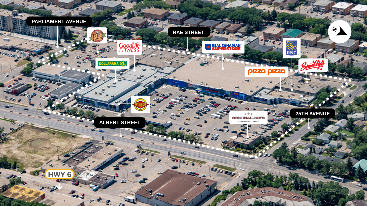 SmartCentres Golden Mile Shopping Center property map showing promient retail stores